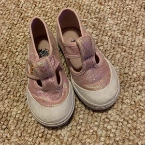 Shiny pink vans
